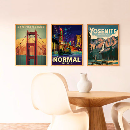 Normal, Illinois Vintage Travel Poster