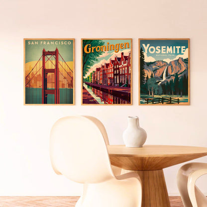Groningen Vintage Travel Poster
