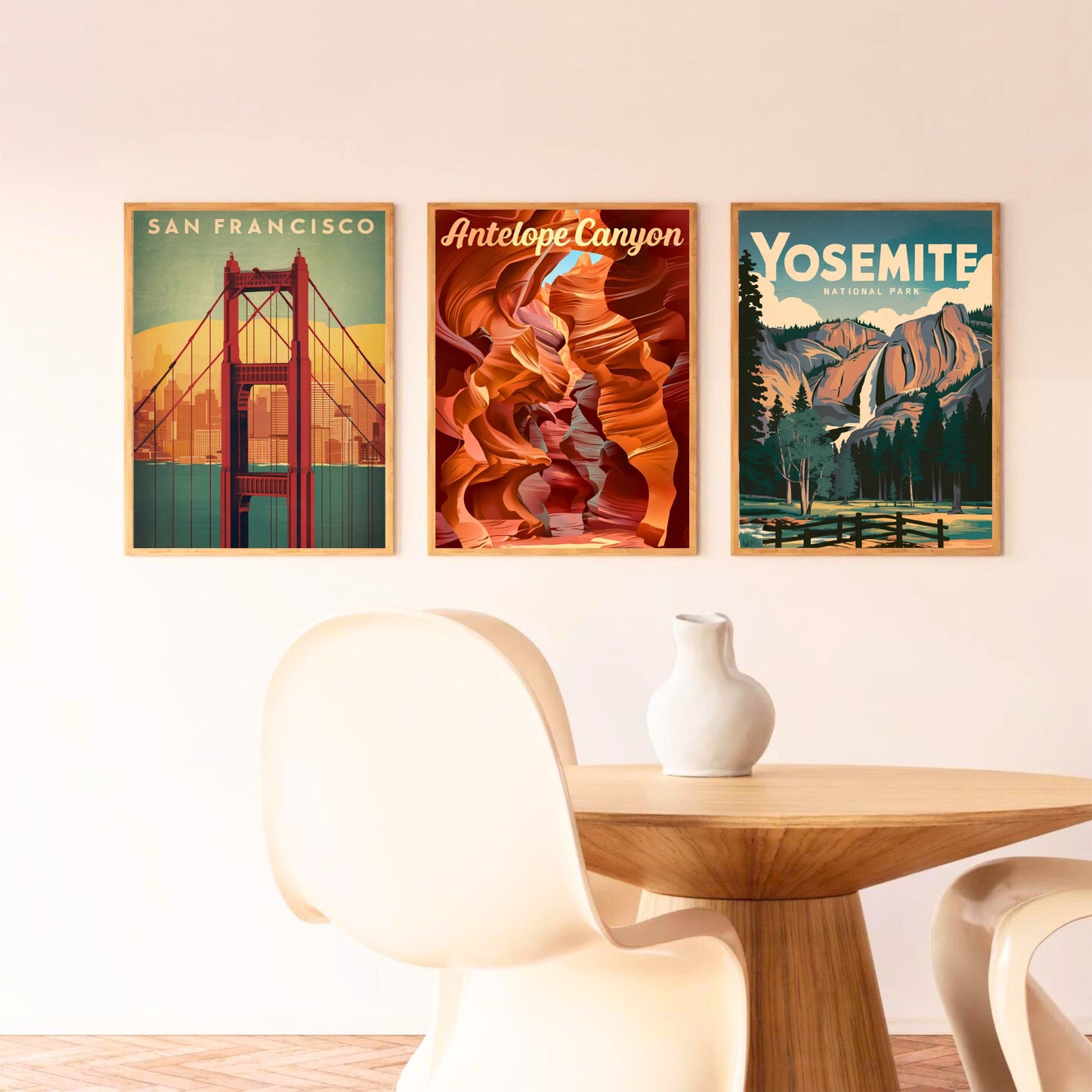 Antelope Canyon Vintage Travel Poster