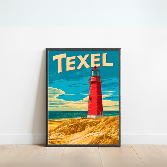 Texel Vintage Travel Poster