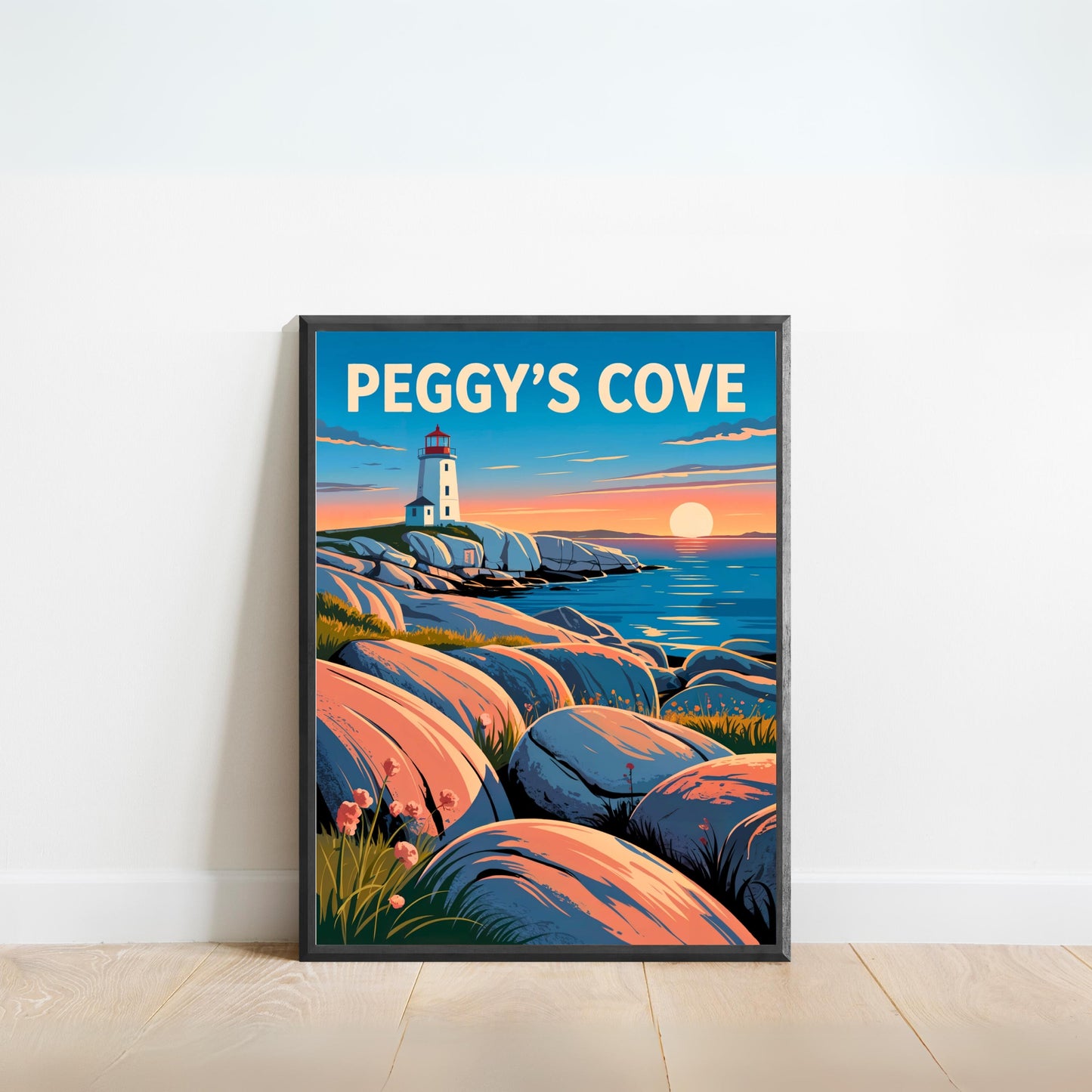 Peggy’s Cove Vintage Travel Poster