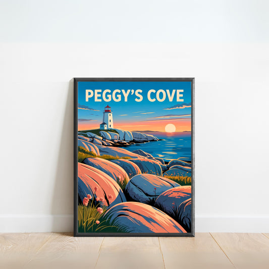 Peggy’s Cove Vintage Travel Poster