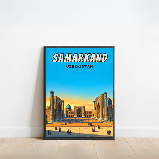 Samarkand Vintage Travel Poster - Legends