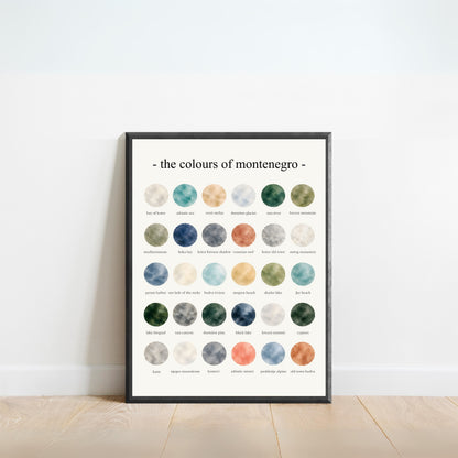 The Colours of Montenegro - Watercolor Print