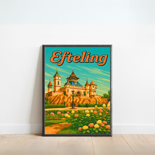 Efteling Vintage Travel Poster - Netherlands