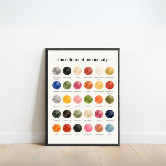 The Colours of Mexico City - Watercolor Print