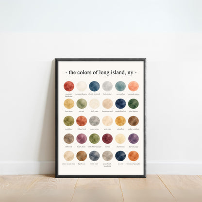 The Colors of Long Island, NY - Watercolor Print