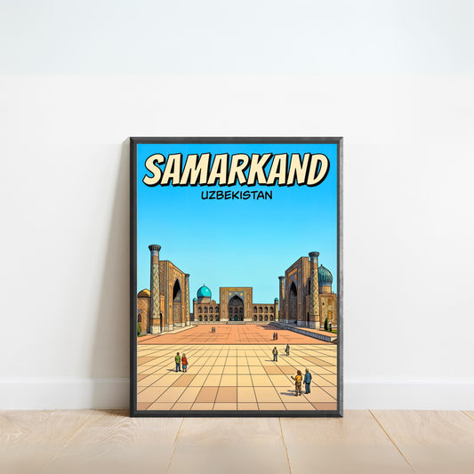 Samarkand Vintage Travel Poster - Eastern Splendor