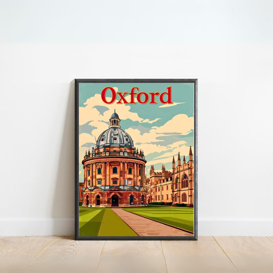 Oxford Vintage Travel Poster