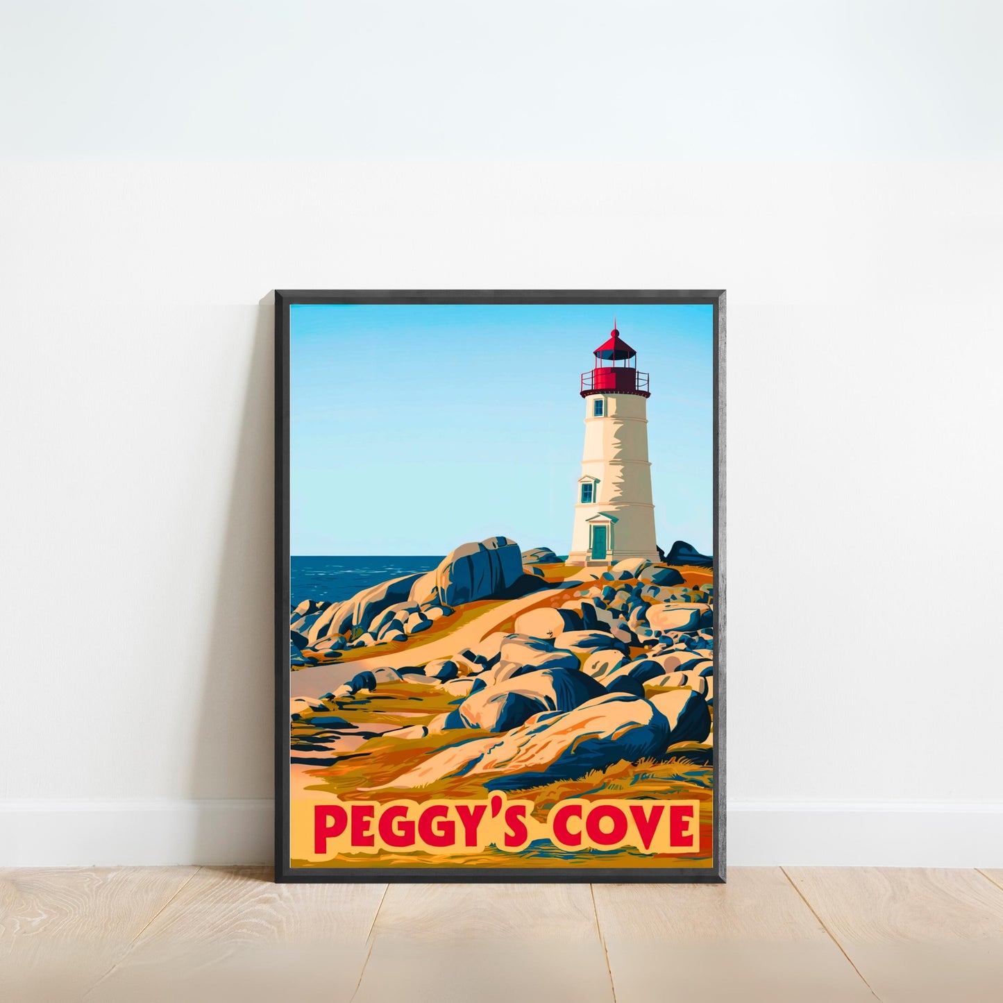 Peggy’s Cove Vintage Travel Poster - Canada