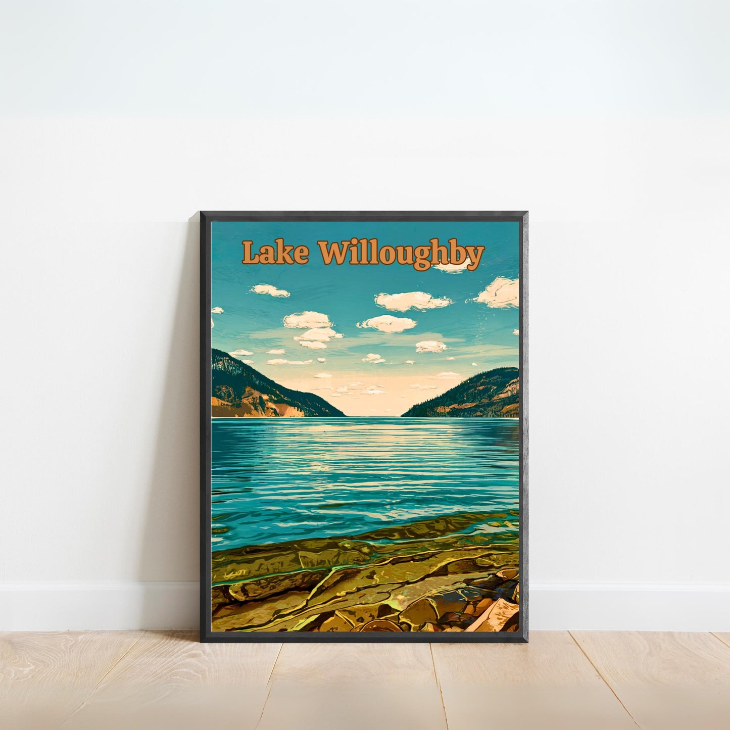 Lake Willoughby Vintage Travel Poster