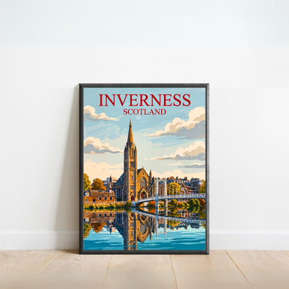 Inverness Vintage Travel Poster - Scotland