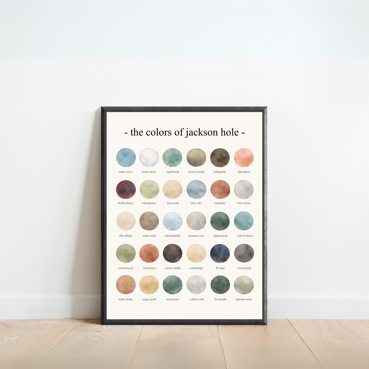 The Colors of Jackson Hole – Watercolor