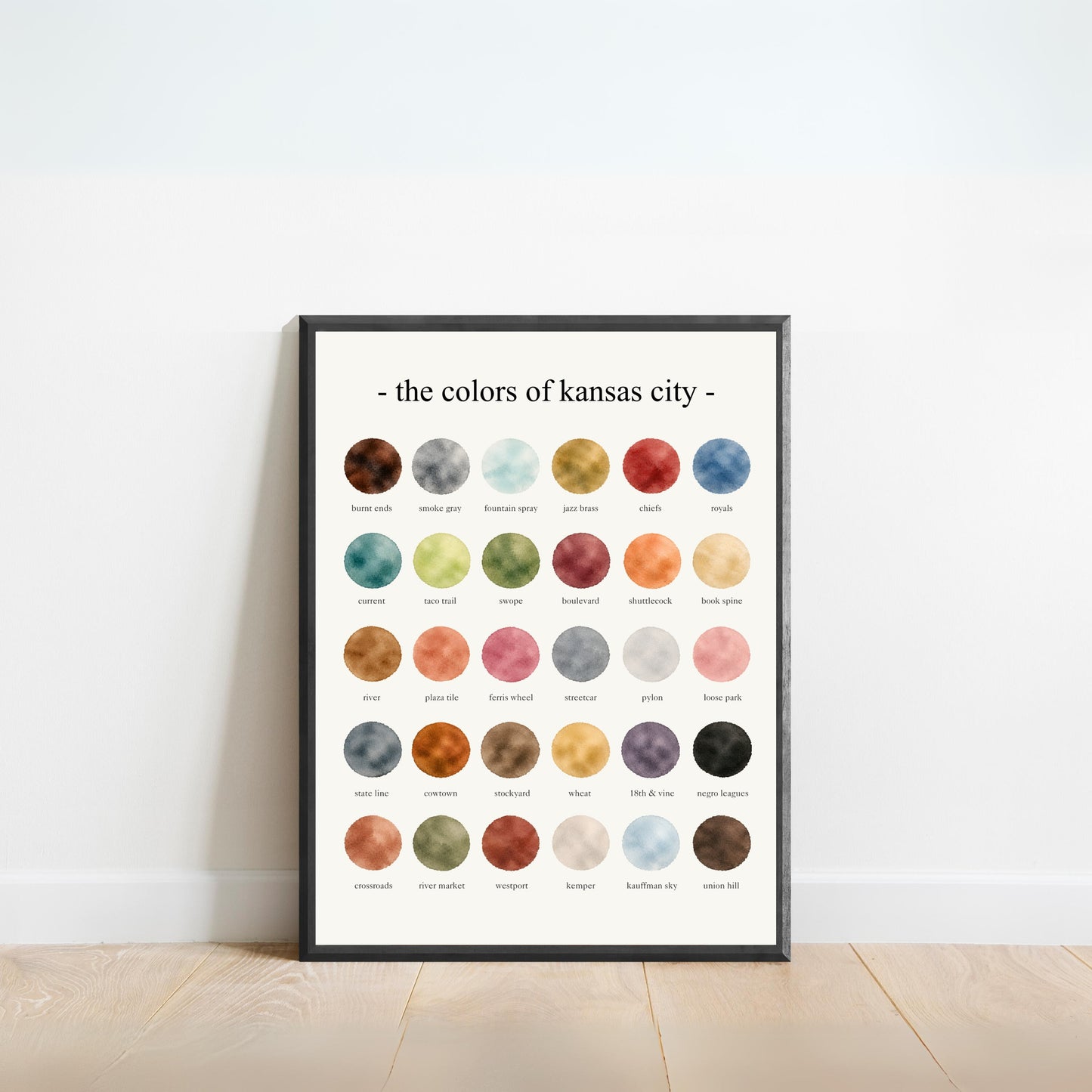 The Colors of Kansas City - Watercolor Print