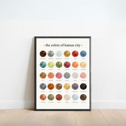 The Colors of Kansas City - Watercolor Print