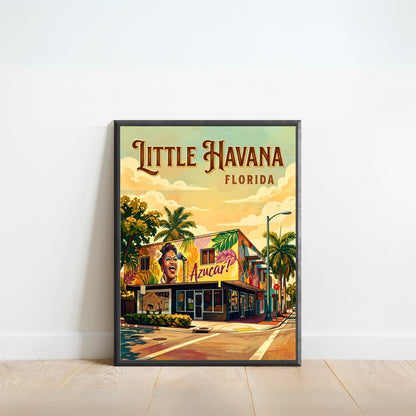 Little Havana Vintage Travel Poster -  Boulevard