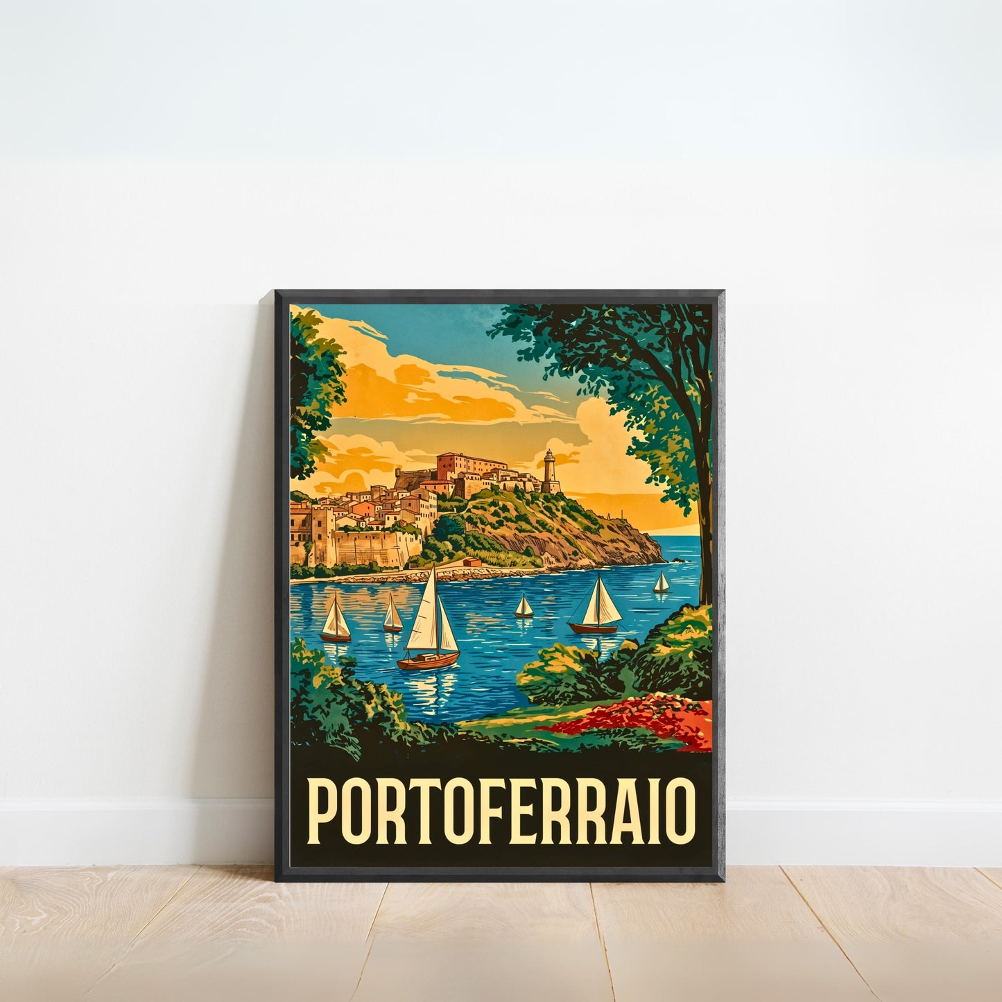 Portoferraio Vintage Travel Poster