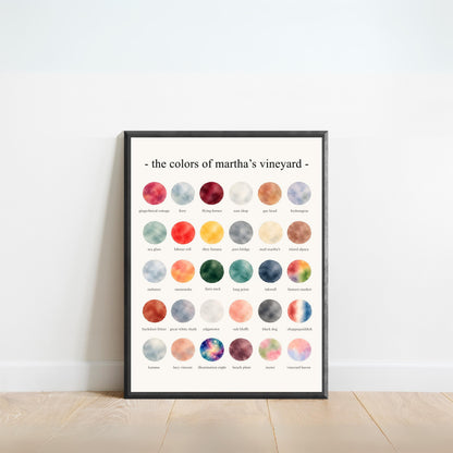 The Colors of Martha’s Vineyard - Watercolor Print