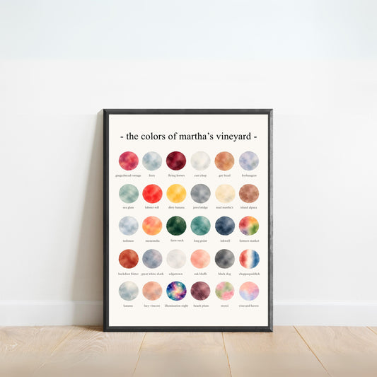The Colors of Martha’s Vineyard - Watercolor Print