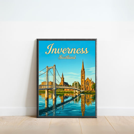 Inverness Vintage Travel Poster - River City