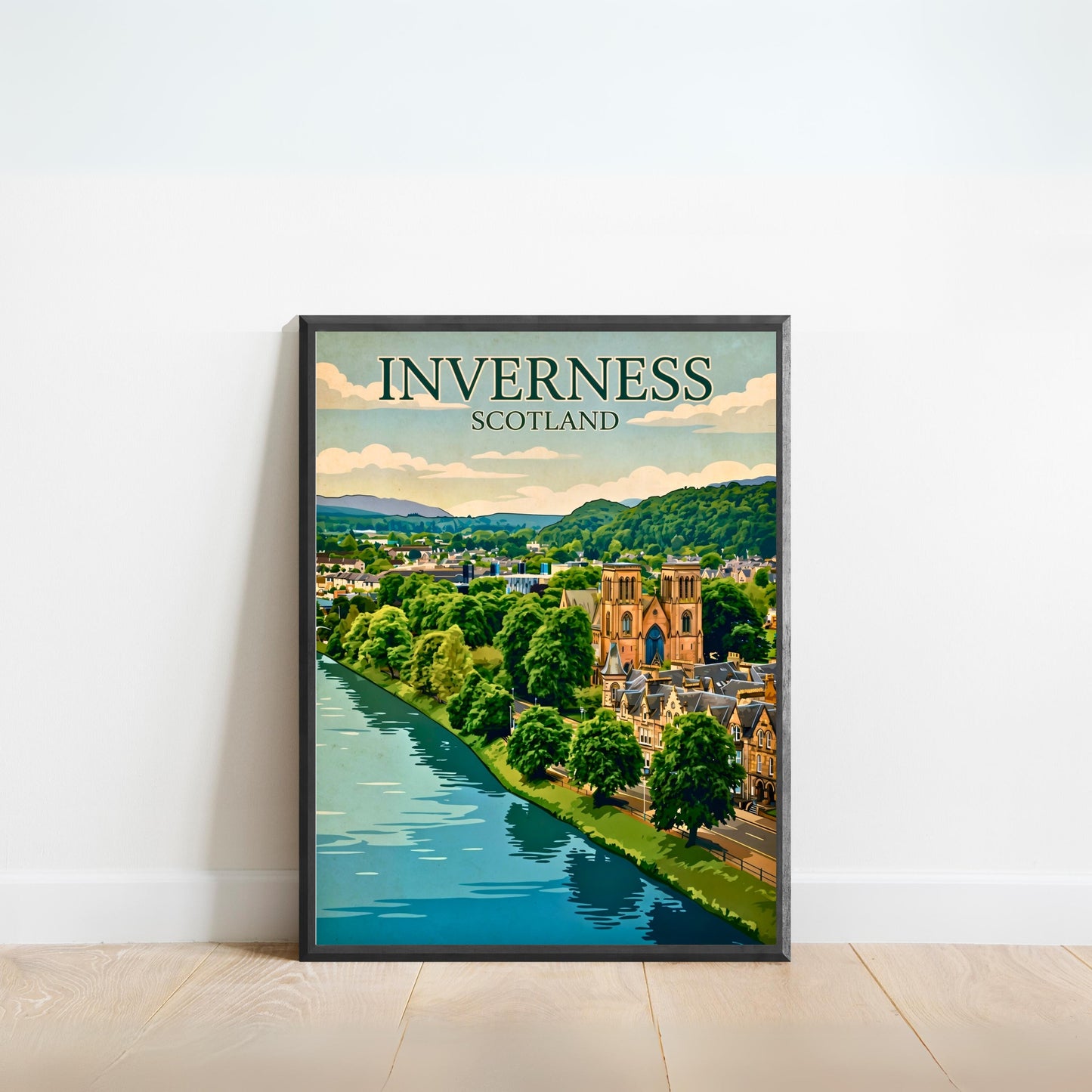 Inverness Vintage Travel Poster - Scotland Heritage
