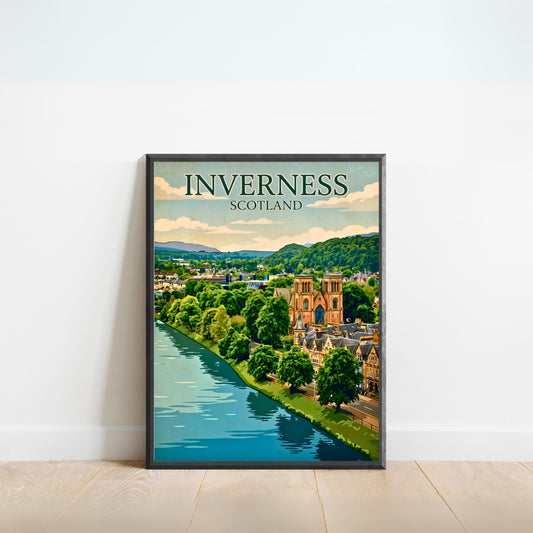 Inverness Vintage Travel Poster - Scotland Heritage