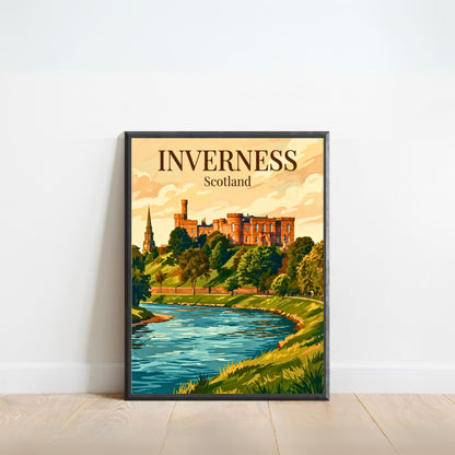 Inverness Vintage Travel Poster - Scotland Classics