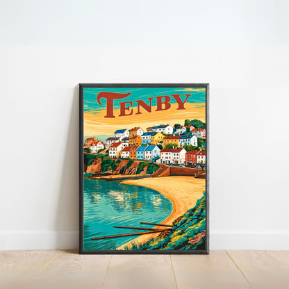 Tenby Vintage Travel Poster