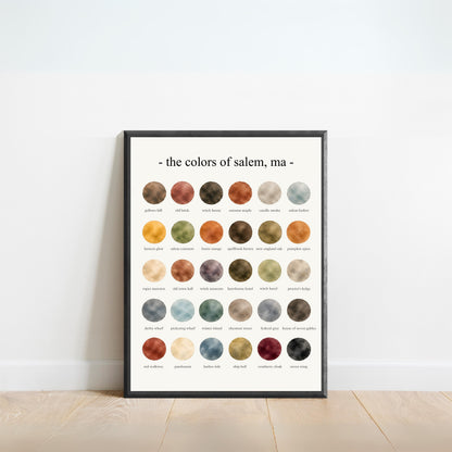 The Colors of Salem, MA - Watercolor Print