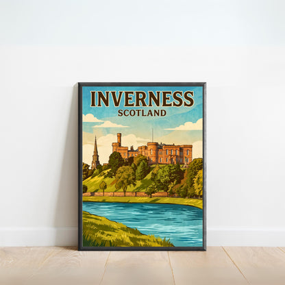 Inverness Vintage Travel Poster - Timeless Scotland