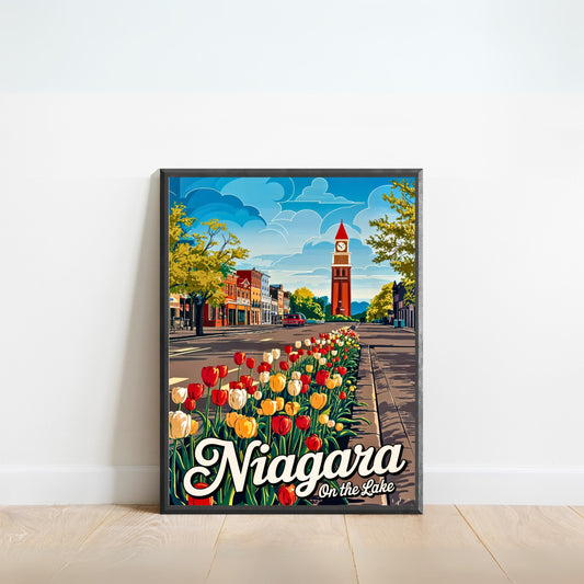 Niagara-on-the-Lake Vintage Travel Poster - Petals Along the Promenade