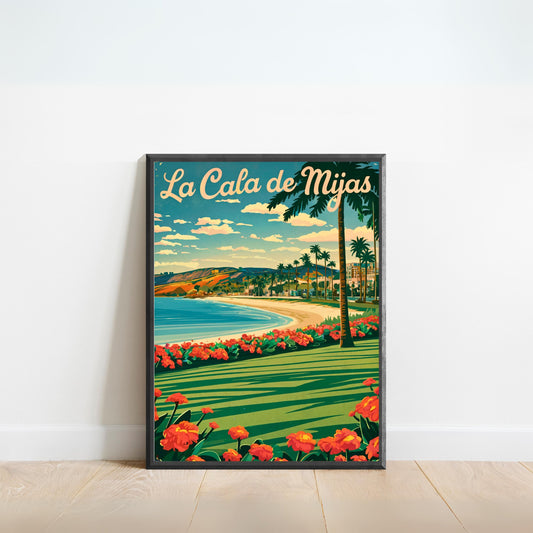 La Cala de Mijas Vintage Travel Poster - La Cala Breeze