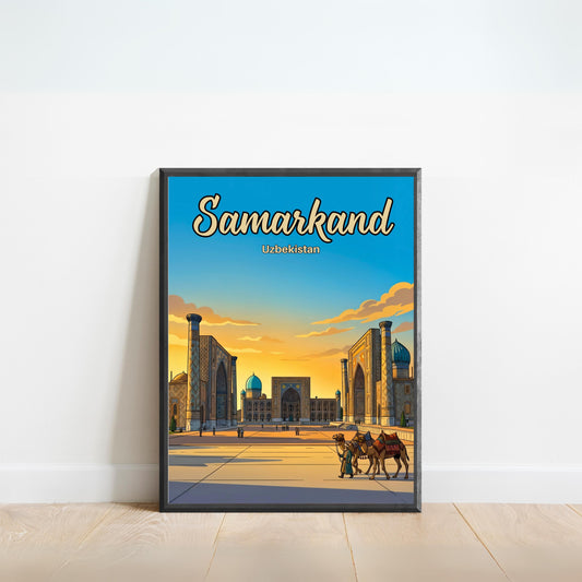 Samarkand Vintage Travel Poster