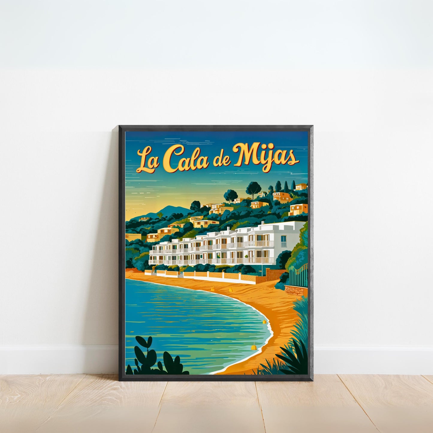 La Cala de Mijas Vintage Travel Poster - Spanish Riviera