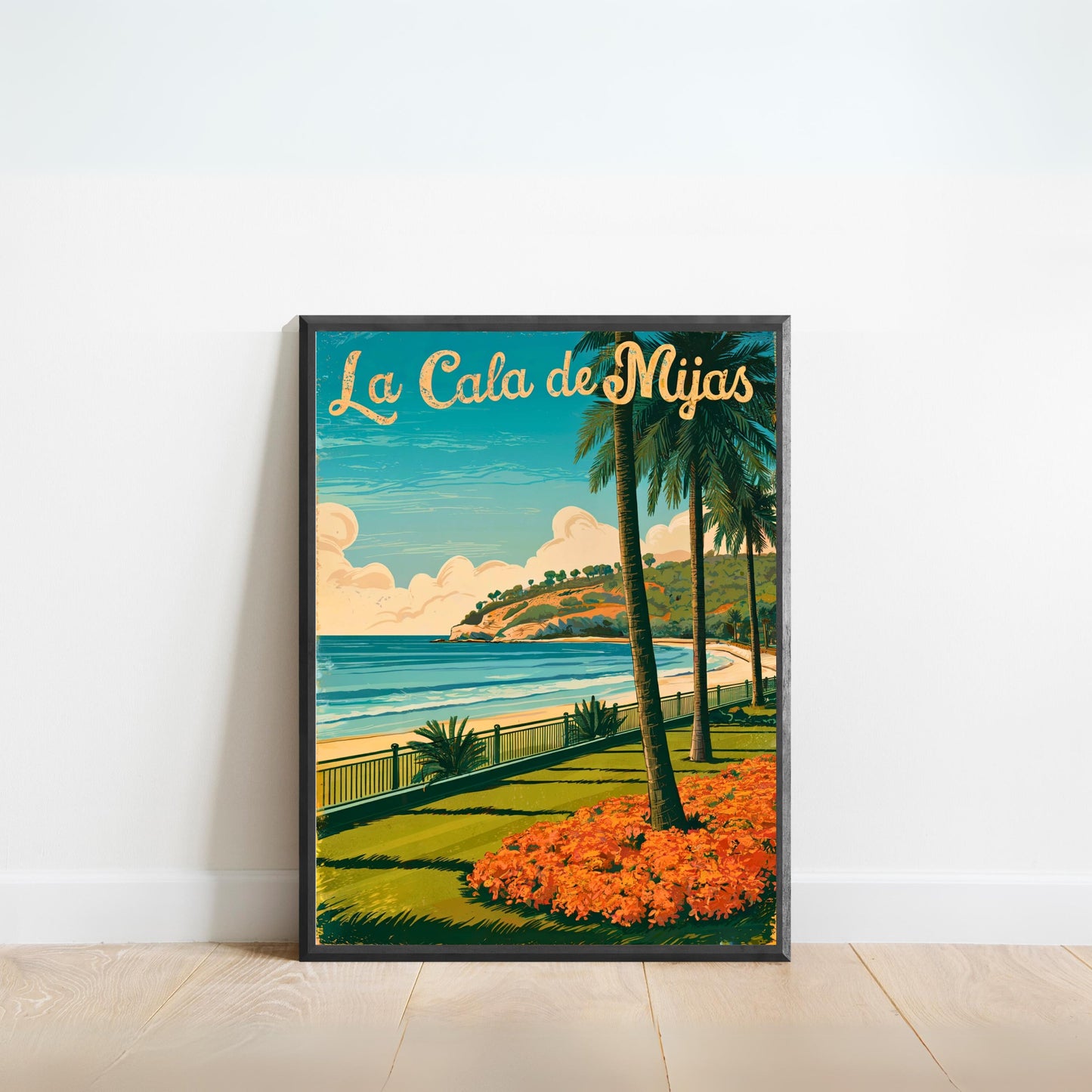 La Cala de Mijas Vintage Travel Poster - Spain