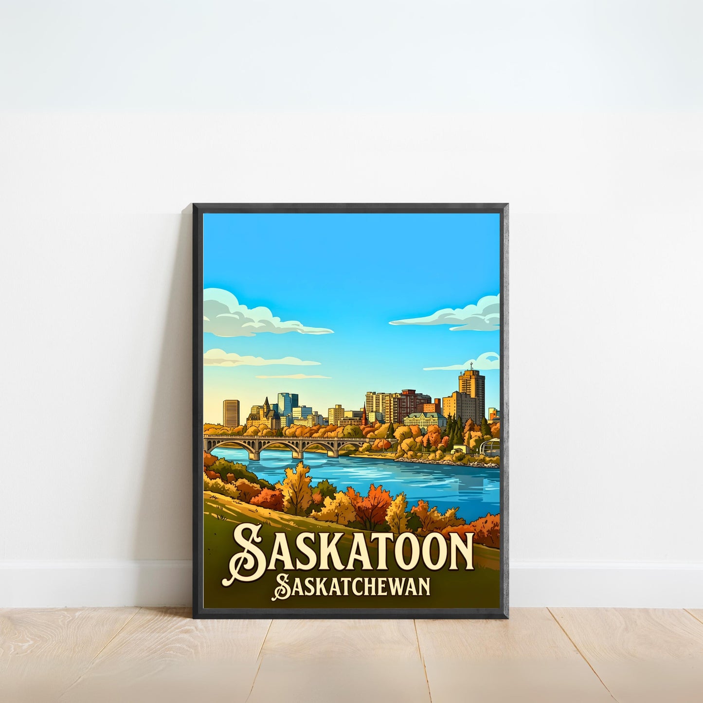 Saskatoon Vintage Travel Poster
