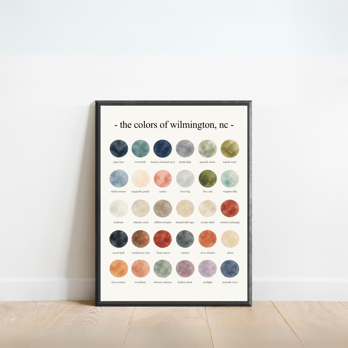 The Colors of Wilmington, NC - Watercolor Print