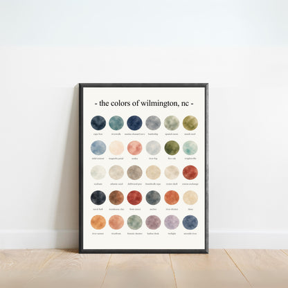 The Colors of Wilmington, NC - Watercolor Print