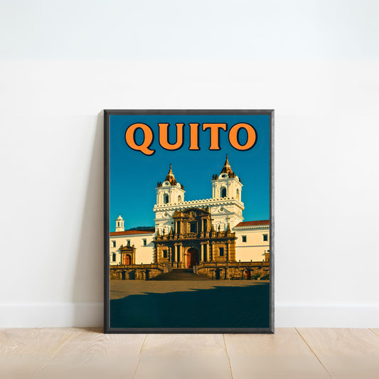 Quito Vintage Travel Poster - Ecuador’s Colonial Gem