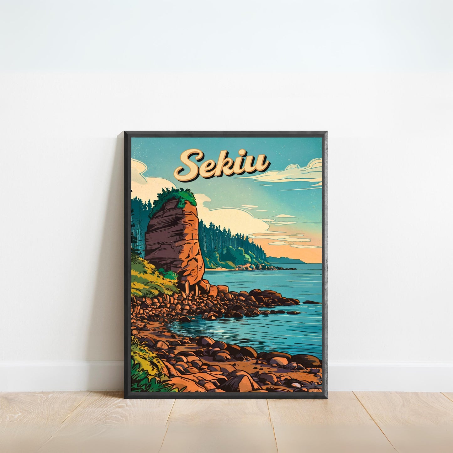 Sekiu Vintage Travel Poster