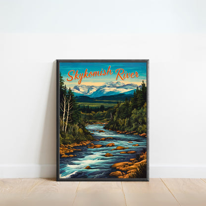 Skykomish River Vintage Travel Poster