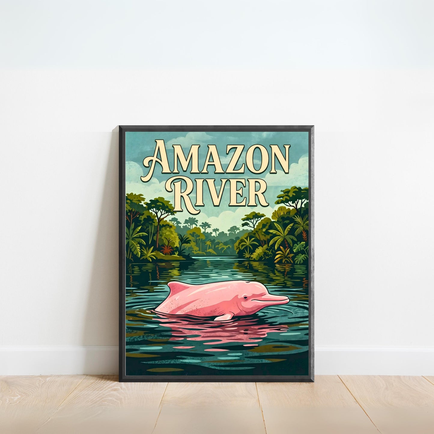 Amazon River Vintage Travel Poster