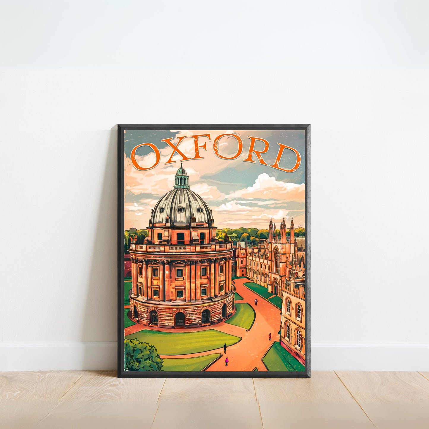 Oxford Vintage Travel Poster - University in England