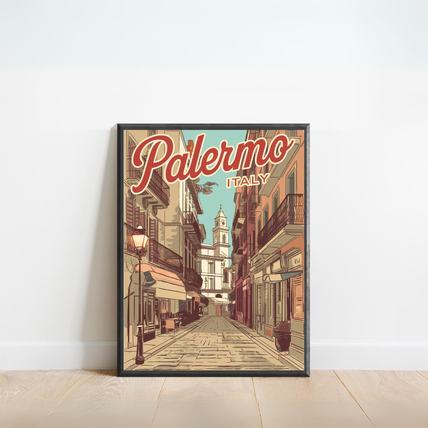 Palermo Vintage Travel Poster - Historic Charm