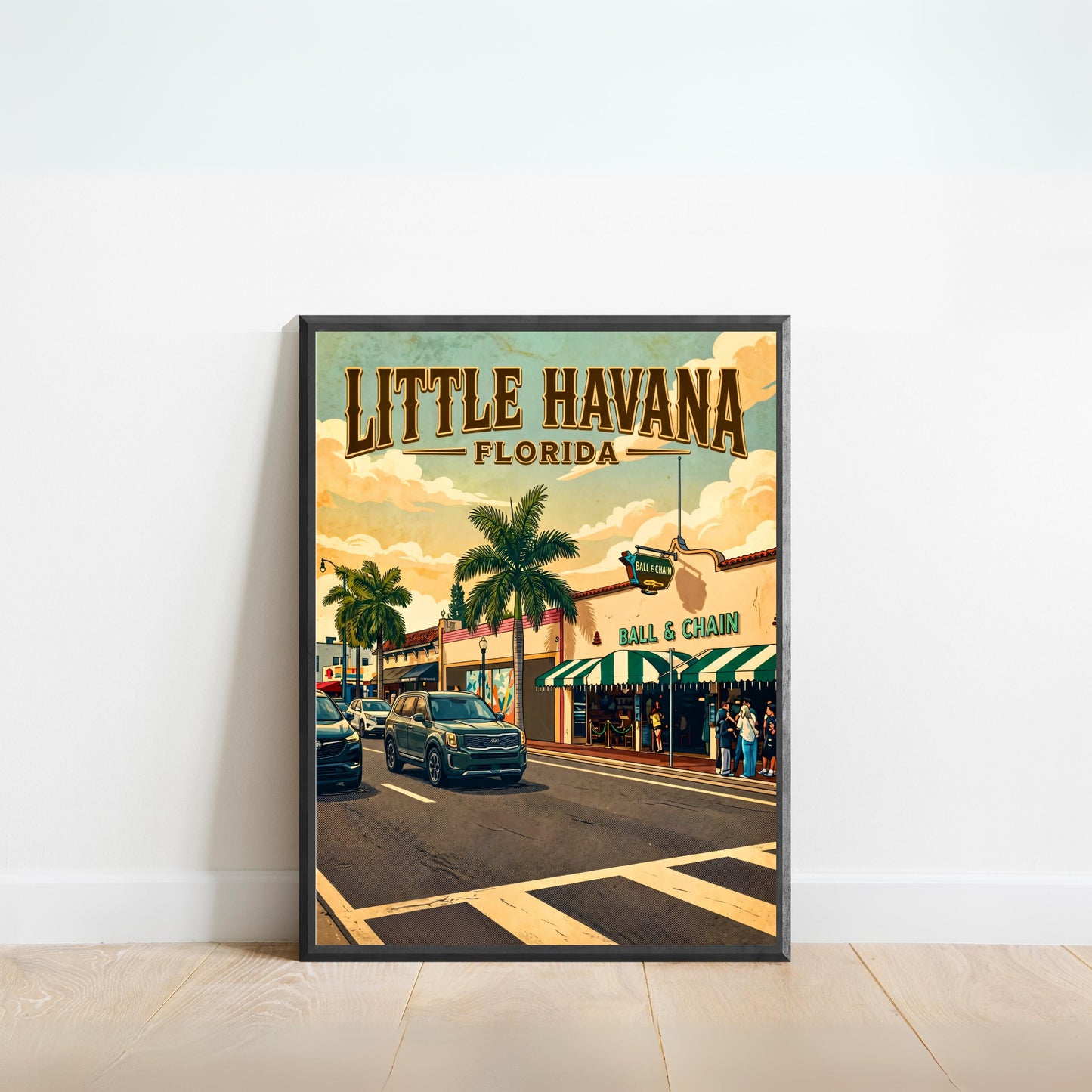 Little Havana Vintage Travel Poster -  Rhythm of Florida