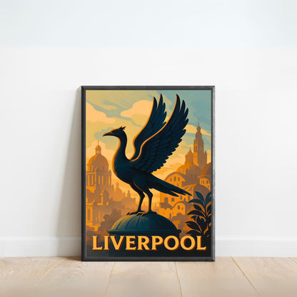 Liverpool Vintage Travel Poster - England
