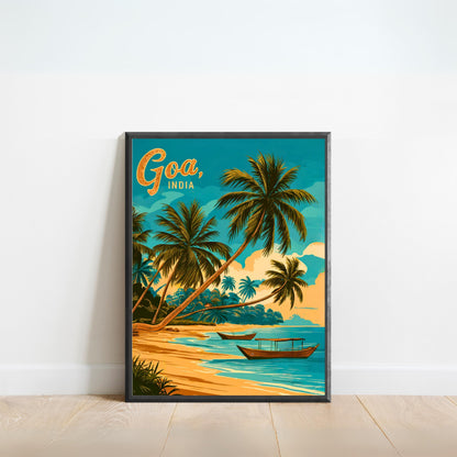 Goa Vintage Travel Poster
