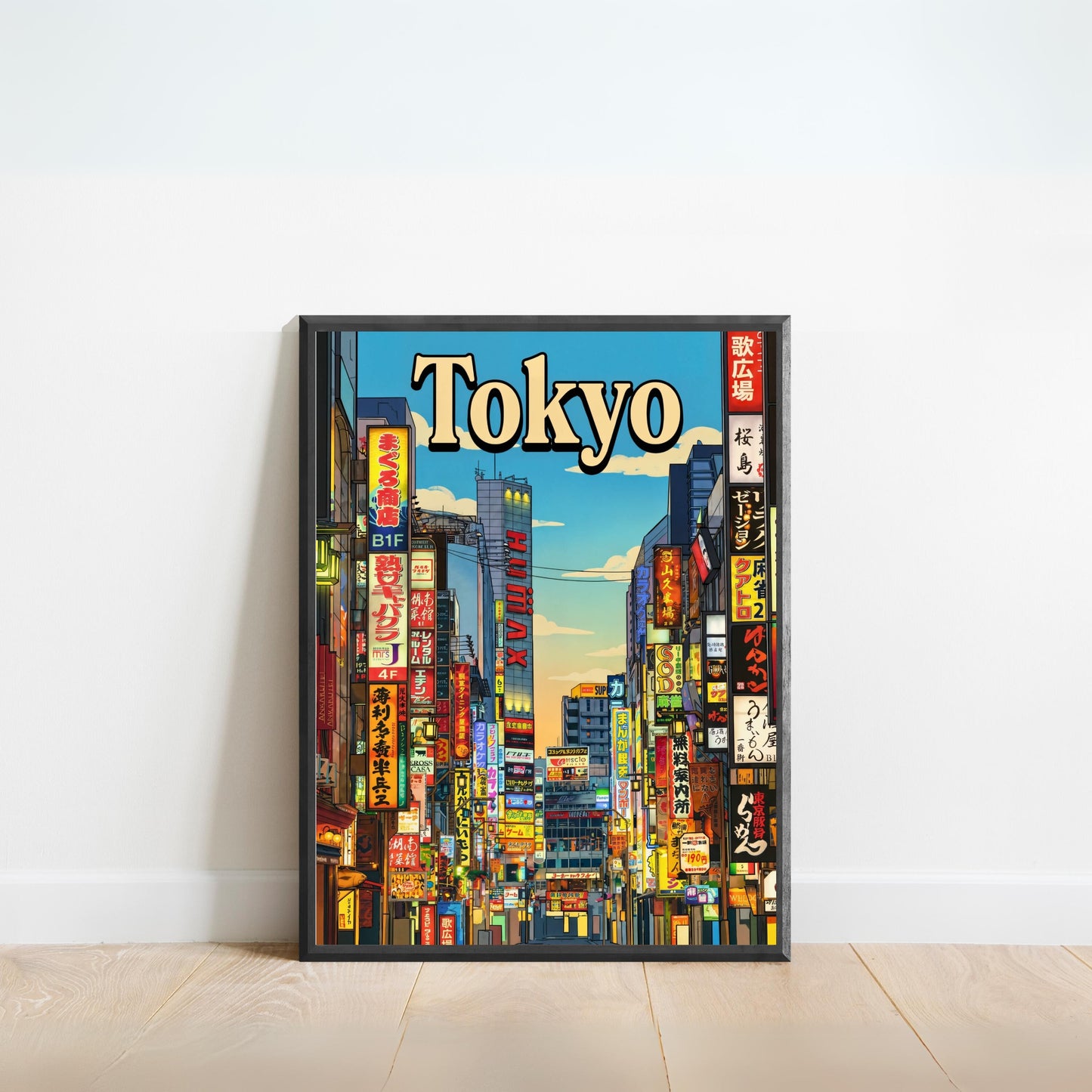 Tokyo Vintage Travel Poster - Neon Dreams