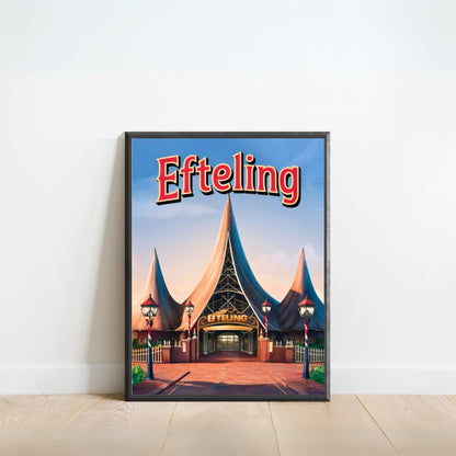 Efteling Vintage Travel Poster - Ride Through the Realms of Fantasy