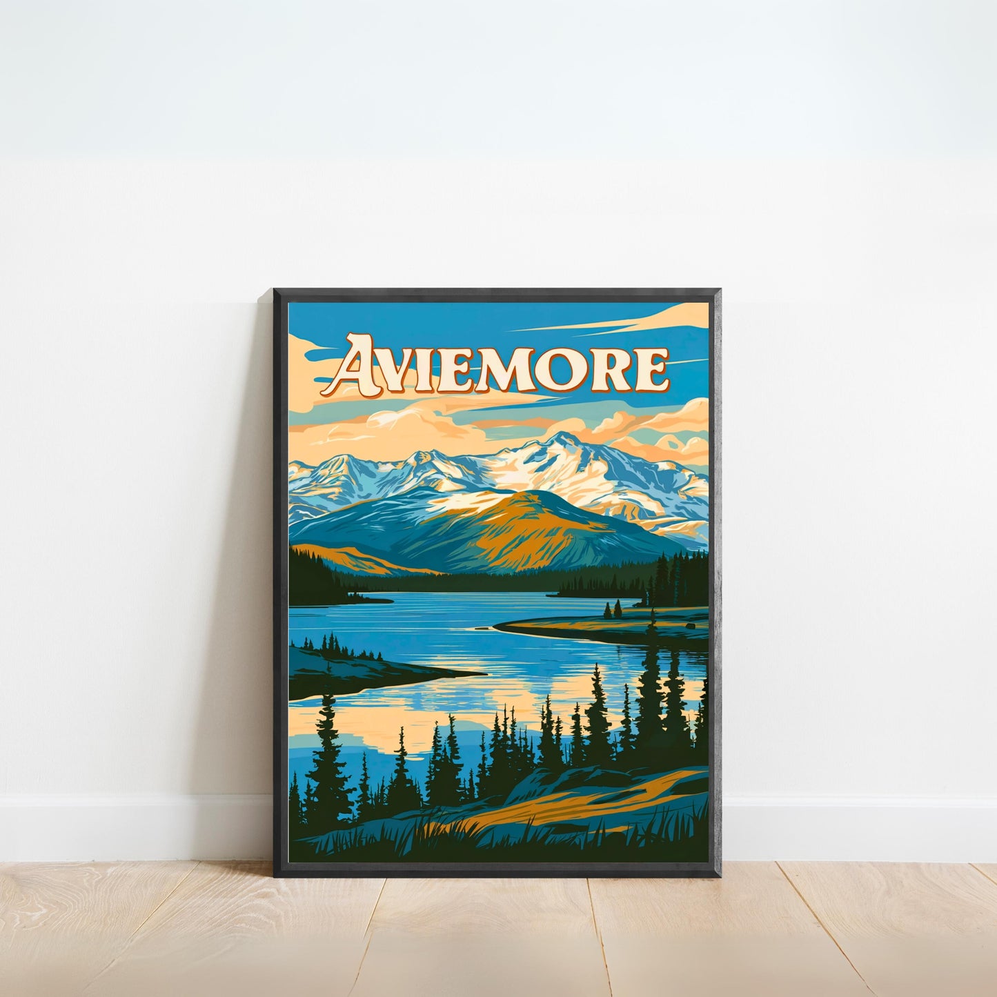 Aviemore Vintage Travel Poster - Nature’s Highland Gem